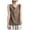 k1-Khaki, variant on Women's Linen Blend Sleeveless Tank Top, Solid Color Round Neck Slim Fit Versatile Summer Casual Wear Blue L/2