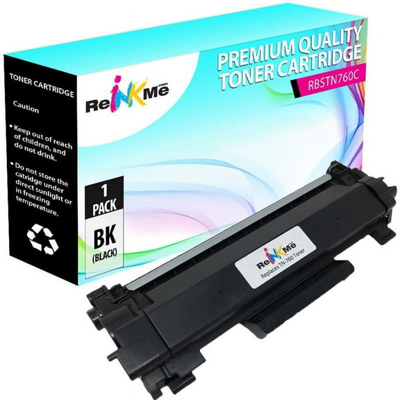 ReInkMe Compatible TN-760 Toner Cartridge for Brother HL-L2350 L2370DW L2390DW