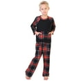 thumbnail image 4 of Angelina Christmas 2-Piece Set Matching Family Flannel Kangaroo Pocket Raglan Shirt with Pajama Pants, 4 of 7