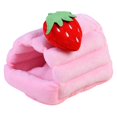 thumbnail image 1 of Fashion Semi-Enclosed Hamster House Nest Designed For Small For Indoor Security And Warmth In Pink 1Pcs, 1 of 3