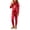 Red, variant on Otqutp Girls Mock Neck Zipper Jumpsuit Shiny Metallic Long Sleeve One Piece Bodysuit Fall Halloween Holiday Party Dress Up Clothing