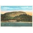 thumbnail image 2 of Art.com Lake Lure Inn, Chimney Rock Mountain, Asheville, North Carolina Stretched Canvas Print Wall Art, 36" x 24", 2 of 4