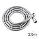 thumbnail image 1 of Tubo de agua de doble hebilla de acero inoxidable Manguera de ducha flexible Accesorios de tubo suave de baño 2,5 m Advancent  HA6134-03B, 1 of 6