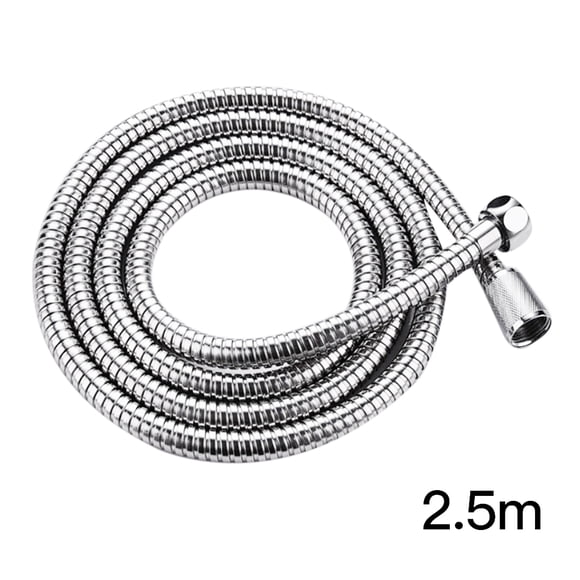 Tubo de agua de doble hebilla de acero inoxidable Manguera de ducha flexible Accesorios de tubo suave de baño 2,5 m seitruly HA6134-03B