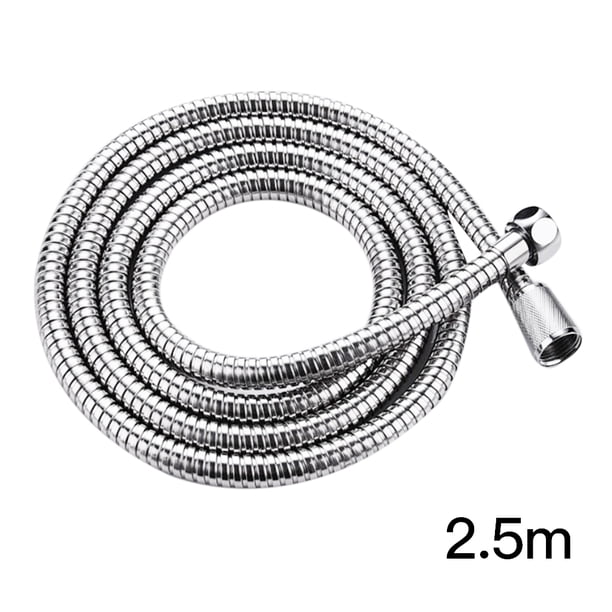 Tubo de agua de doble hebilla de acero inoxidable Manguera de ducha flexible Accesorios de tubo suave de baño 2,5 m Advancent HA6134-03B