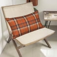 thumbnail image 5 of Fall Pillow Covers 12 x 20 Inch Set of 2 Autumn Orange Navy Blue Plaid Throw Pillows Outdoor Decorative Harvest Thanksgiving Pillowcases Linen Cushion Cases for Farmhouse Home Bed Sofa Couch, 5 of 6