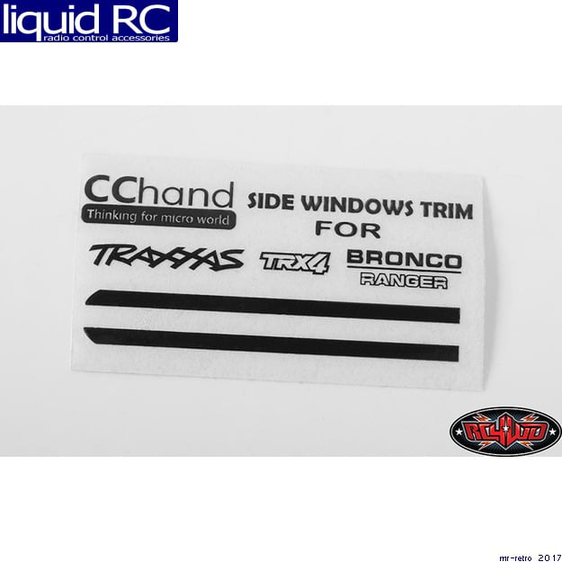 RC 4WD VVV-C0519 RC4WD Front Side Window Trim for Traxxas Trx-4 79 Bronco Ranger 