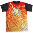thumbnail image 1 of Jla - Lightning Logo - Short Sleeve Black Back Shirt - XX-Large, 1 of 4