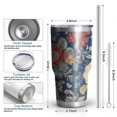 thumbnail image 6 of 30oz Pioneer Flower Tumblers Stainless Steel Tumbler with Lid and Straw,Vacuum Insulated Double Wall Travel Tumbler Cups Mug with Cleaning Brush for Coffee,Tea, 6 of 7