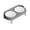 Gray, variant on Cat Bowl Anti-Tip Double Bowl Dog Bowl Cat Food And Water Bowls For Pets, Pet Bowl With Elevated Design To Protect Cervical Spine, Anti-Splash Pet Feeding Bowl, Dual Pet