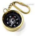 thumbnail image 1 of Nauticalmart Brass Keychain - Compass Keyring - Hiking and Camping Keychain - Nautical Gifts, 1 of 4