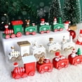 thumbnail image 2 of Adornos de tren de madera para Navidad, adornos de pastel de Papá Noel para el hogar, árboles de Navidad, regalo para niños, Feliz Año Nuevo 2024, 2 of 4