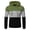 Army Green, variant on HAOTAGS Men's Color-Block Pullover Hoodie Long Sleeve Casual Sweatshirt for Everyday Wear Red Size L