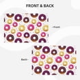 thumbnail image 3 of Placemats Set Of 4 / 6, Purple Yellow Donut Print Placemats For Dining Table Indoor/Outdoors Heat Resistant Washable Placemats 18" X 12", 3 of 8