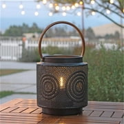 Aspire Home Accents 7012 Julissa Outdoor Lantern with Bulb, Brown