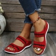 thumbnail image 6 of OAVQHLG3B Women's Shoes Trendy Hollow Out Knitting Crochet Flower Comfortable Slope Heel Slippers Sandals, 6 of 9