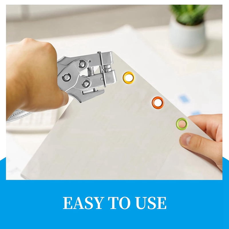 Metal Grommets 3/16 Inch 300Pcs with Eyelet Hole Punch Pliers for Fabric, Leather, Belts, Canvas