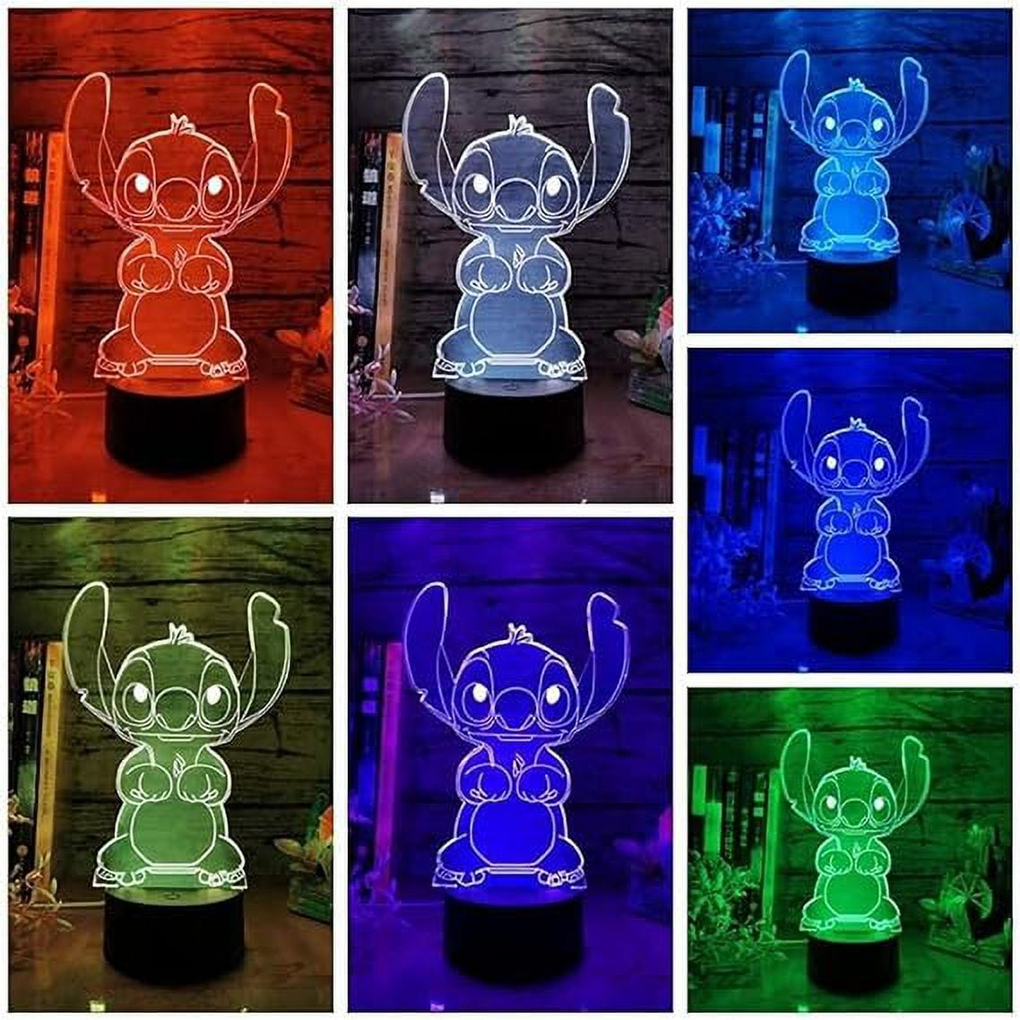 Disney Lilo Stitch 3D LED Night Light Color Changing Visual