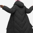 thumbnail image 4 of Black and Friday Clothing Sales Idoravan Women's Quilted Puffer Coat,Fall Fashion Women Casual Comfortable Zipper Drawstring Pocket Long Sleeve Parkas Black S, 4 of 5
