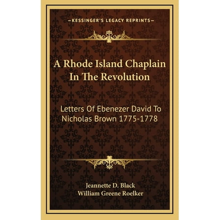 A Rhode Island Chaplain In The Revolution (Hardcover)