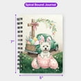 thumbnail image 5 of Easter Egg West Highland White Terrier Bunny Ear Welcome Spring Truck Spiral Bound Journal Westie Westy Dog Lover 5x7in Spiral Notebook - 12002, 5 of 5