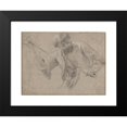 thumbnail image 2 of Simon Vouet 24x19 Black Modern Framed Museum Art Print Titled - A Bearded Man with a Staff, 2 of 5
