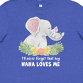 thumbnail image 4 of Inktastic I'll Never Forget That My Nana Loves Me with Cute Elephants Youth T-Shirt, 4 of 5