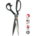 thumbnail image 3 of SINGER 12-Inch Tailor Scissors, Chrome-Plated Blades and Rubber-Coated Handles, 3 of 14