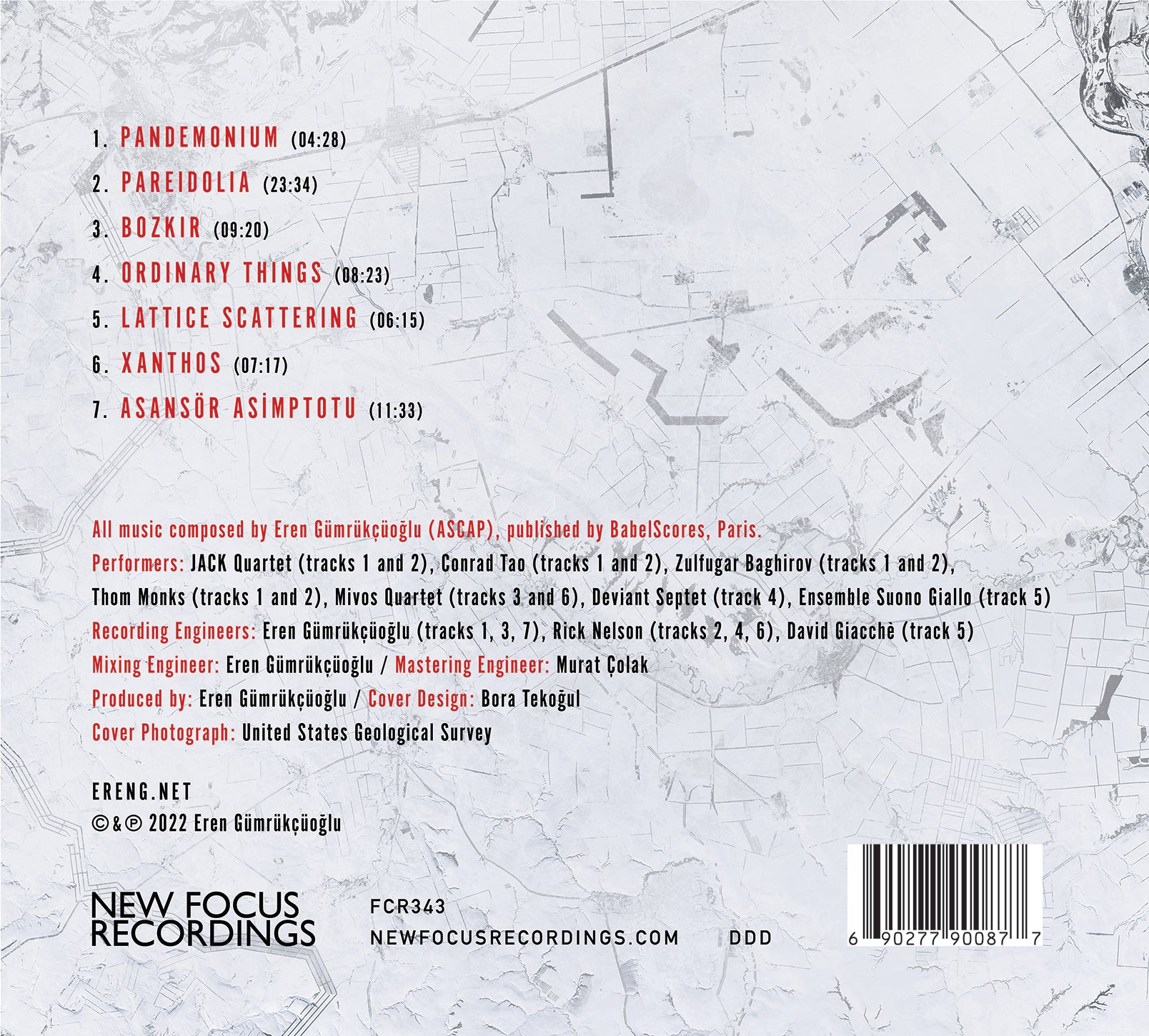 Eren Gumrukcuoglu - Pareidolia - Music & Performance - CD