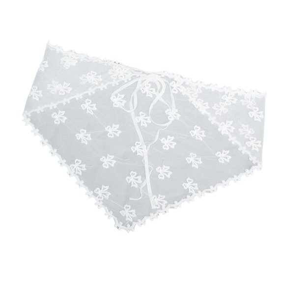 Huhudde Women's Wide Belt Embroidery Floral Lace Waist Covers Short Apron Skirt Triangle Scarf Shawl Corset for Stylish Outfits
