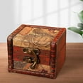 thumbnail image 3 of Organizador de joyas de madera rústica, estuche de almacenamiento hecho a mano, caja de baratijas para joyas C, 3 of 5