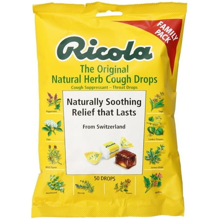 Ricola Natural Herb Cough Drops 50 Each (Pack of 6)