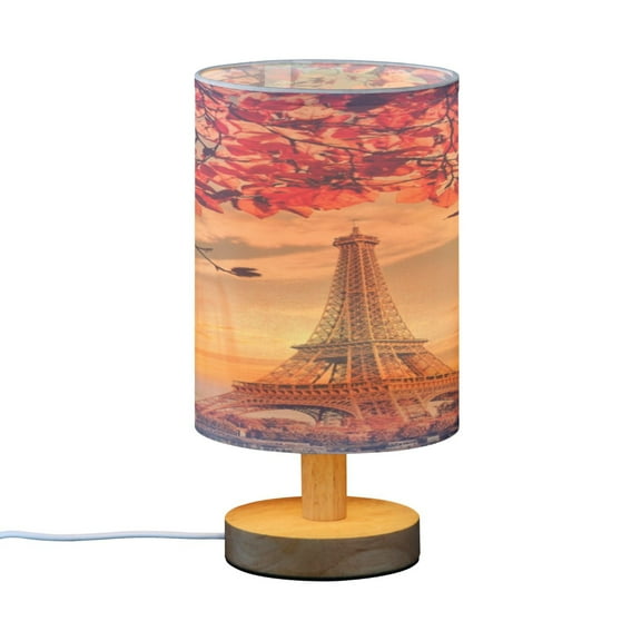 BZSMCE Decor Bedside Table Lamp Autumn Arches Of Paris Printed