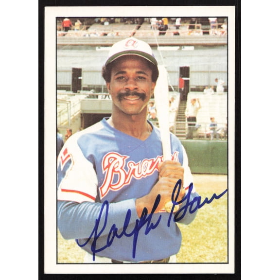 Collectible Ralph Garr Autographed 1975-76 SSPC Card #17 Atlanta Braves SKU #258764
