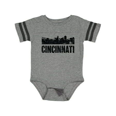 

Inktastic Cincinnati Skyline Grunge Gift Baby Boy or Baby Girl Bodysuit