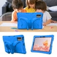 thumbnail image 3 of for Samsung Galaxy Tab S9/S8/S7 11" 2023/2022/2020 Cute Kids Case, Cartoon Butterfly Stand Case Shockproof Flexible Silicone Hard Protective Cover for Samsung Galaxy Tab S9 FE 10.9" 2023, Blue, 3 of 7