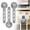 Gray, variant on HWHCGZ 3pcs Silicone Cable Tie Data Cable Organizer, Reusable Cable Manager, Multi Purpose Elastic Rope Manager for Bundling and Fastening Cables and Wires (Black , 3pcs)