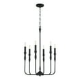 thumbnail image 4 of 6 Light Chandelier In Contemporary Style-30.25 Inches Tall And 20 Inches Wide-Textured Black Finish    -Traditional Installation Capital Lighting, 4 of 7