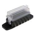 thumbnail image 4 of Fusibles Bloques Titur DC 12v-32v Circuito de Lámina de 6 Vías para Coche Yotijar Caja de fusibles, 4 of 6