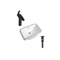 thumbnail image 1 of DROP Bath and Kitchen DR091149 Undermount Bathroom Sink Set, 1 of 5