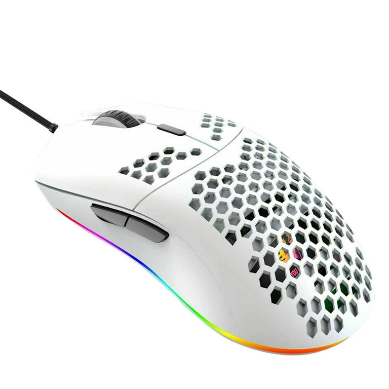 Asien væv Napier Top-Tech Gaming Mouse 12000DPI USB Wired Computer Mouse Lightweight LED  Backlight Desktop Accessory, White - Walmart.com