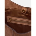 thumbnail image 3 of Scenario Women's Faux Suede Bucket Bag, Autumn Brown, 3 of 5