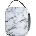 thumbnail image 3 of White Marble Lunch Box Reusable Insulated Bag Containers, 3 of 6