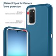 thumbnail image 3 of I-HONVA For Samsung Galaxy S20 Case,3-Layer Military Grade Drop Protection Anti-Slip Rugged Shockproof Dustproof Protection 6.2 inch Phone Case,Turquoise White, 3 of 7
