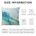 thumbnail image 6 of PIKWEEK Beach Watercolor Blue Pillow Covers Sea Ocean Nature Scenery Decorative Throw Pillows Pillowcase Square Cushion Case for Couch Sofa Bed Bedroom Car Living Room Multiple specifications, 6 of 6