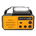 thumbnail image 1 of Solar Powered Radio Outdoor Multifunctional Hand Crank Recharging Radio Portable Camping Hiking Fishing Radio with Light Function, 1 of 6