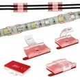 thumbnail image 1 of WANGQ LED Strip Light Self-Adhesive Mounting Brackets and Clips,LED Strip Light Holder,Cable Wires Organizer Clips for Vehicle,Cabinet,Under-Counter, Kitchen,Living Room,Indoor, 1 of 8