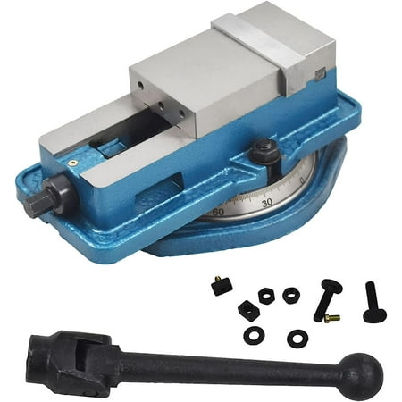 

PET-U 3 x 2.95 Precision Mill Vise Anti-Jaw Lifting W/Swivel Base Lockdown CNC Milling Machine Vise With Base Clamp Vise for Milling Shaping and Drilling Machines
