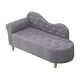 thumbnail image 3 of Sofá cama de esponja de tela perfecl 47x20x21 pulgadas Gris oscuro, 3 of 8