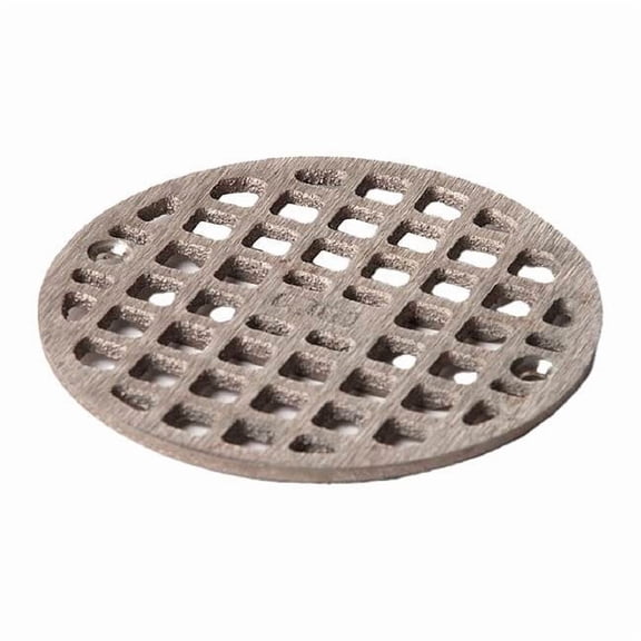 Jay R. Smith Manufacturing Round Commercial Grate, Nickel Bronze, Screw A06NBG
